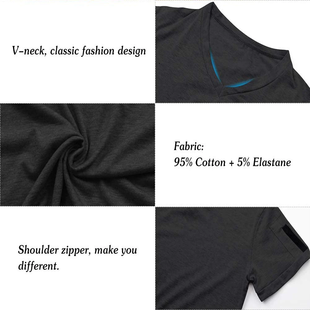 

Mens T-Shirt V Neck Plain Over sized T Shirt Summer casual T Shirt Fitted Soft T-shirts Muscle muscle fit vest Sportswear Tops