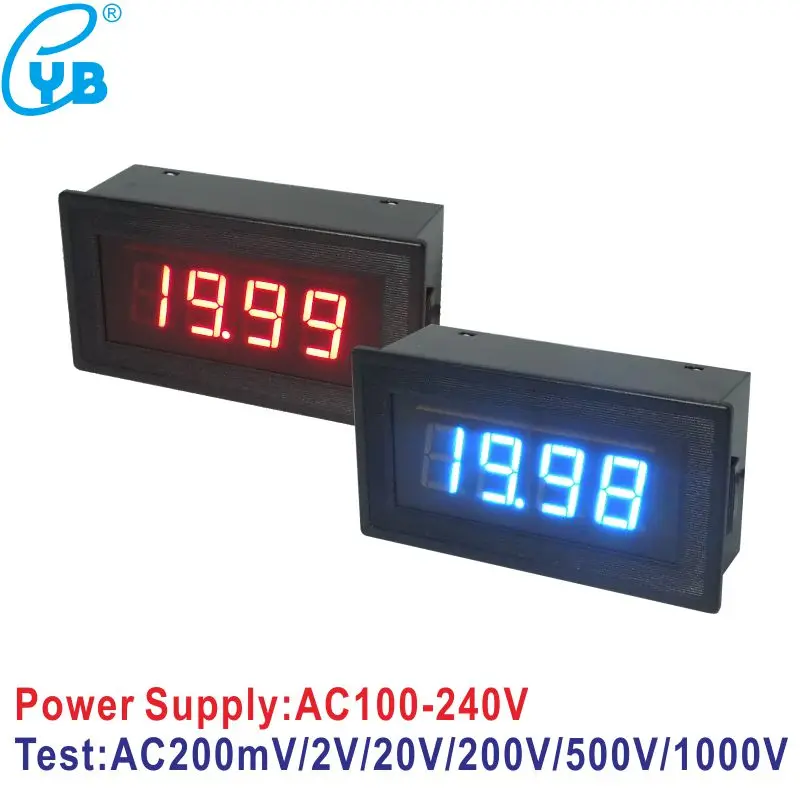 YB5135B AC 220 В источник питания 100 240 в светодиодный цифровой измеритель напряжения