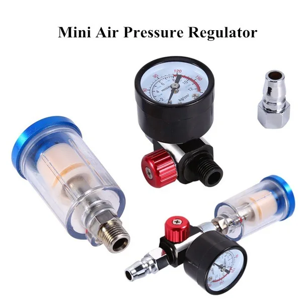 1/4 Air Compressor with Fittings Joint Free Combination AFR2000 Pressure Regulator Water Separator Trap Filter Airbrush | Инструменты