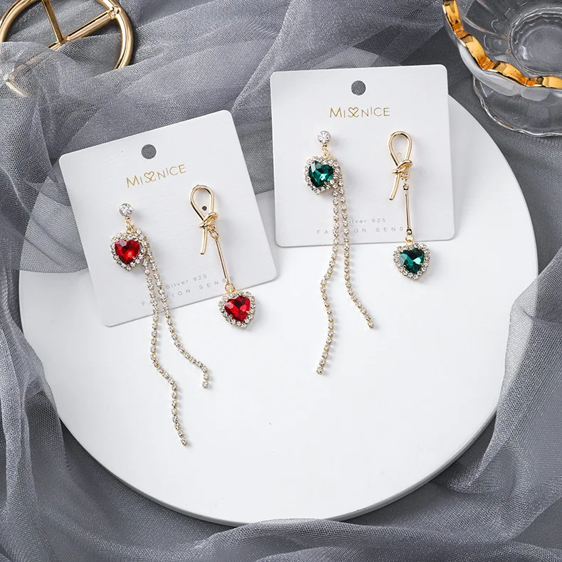 2019 Новое поступление винтажные Женские Висячие серьги в форме сердца