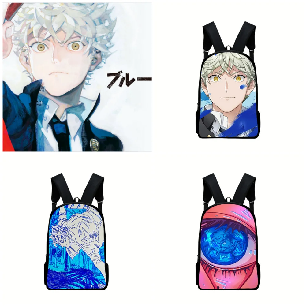 

Blue Period Backpack Blue Period Anime Backpack Pen Box Hand-Carry Messenger Bag