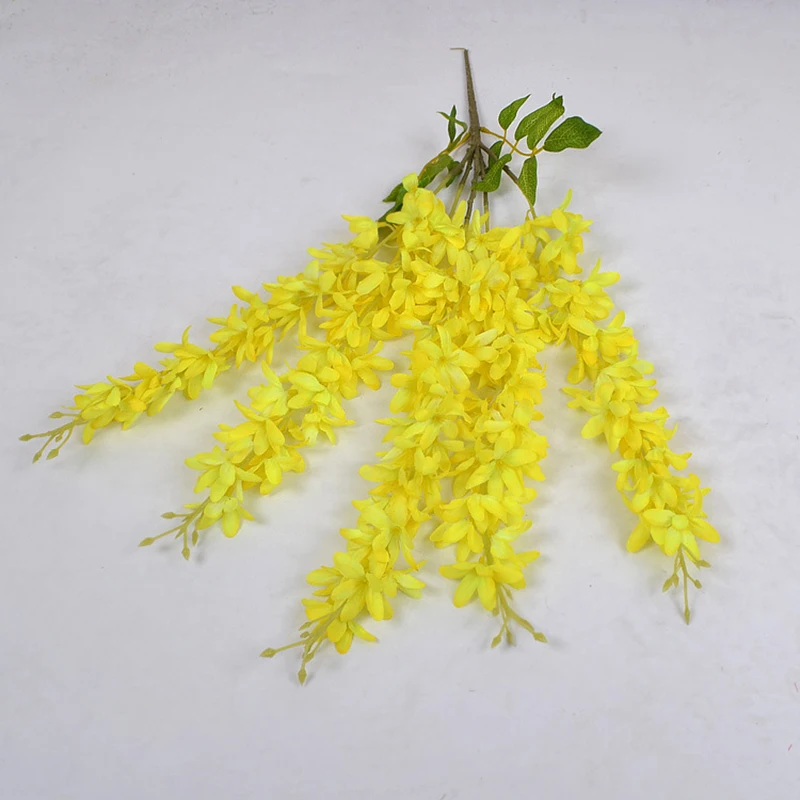 

Artificial Plants Lilac Fake Flowers Home Decor Green Garland Artificial Flowers Lilac Vine Wisteria Hanging RattanWedding&Party