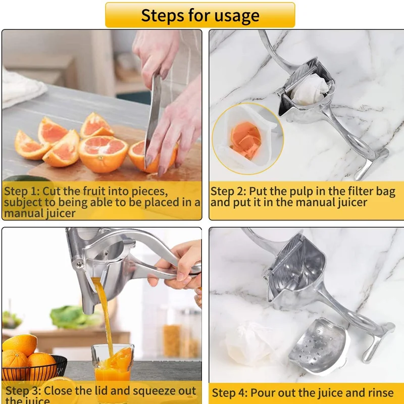 Ручная выжималка для сока алюминиевый сплав ручная апельсинов граната лимона