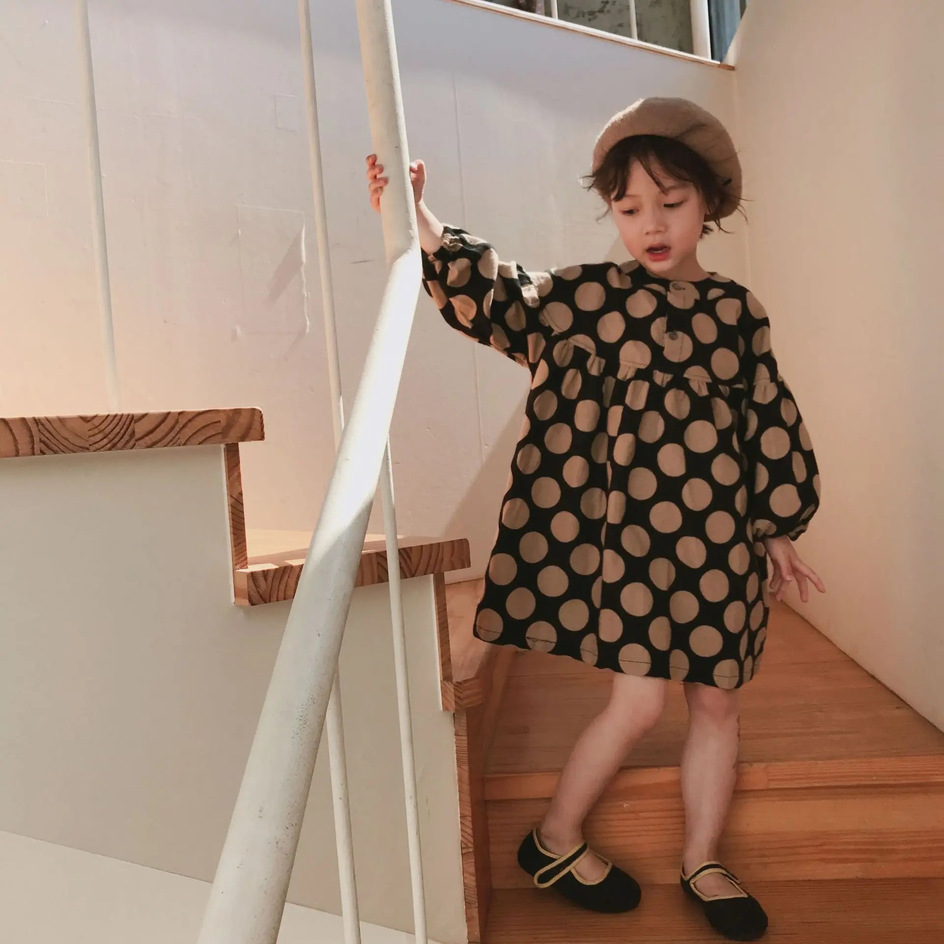 Детская одежда новое платье для девочек волнистое принцессы 19 Осенняя новая