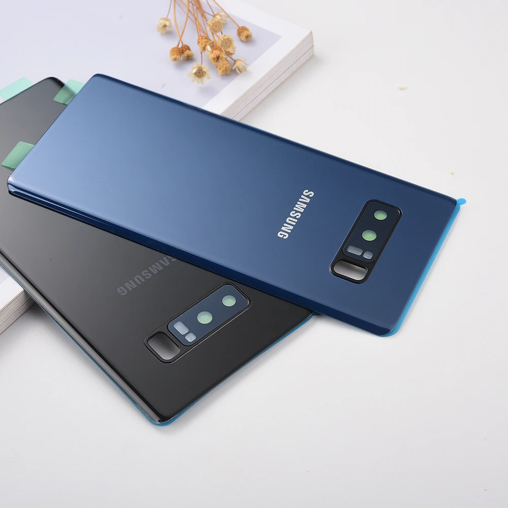 Чехол для Samsung Galaxy Note 8 N950 N950F N9500 SM-N950F Крышка батарейного отсека 3dglass задняя панель
