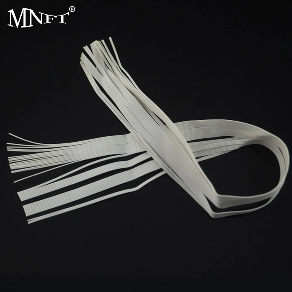 MNFT 2 мешок муха завязывание приманки борода проволока серовато белый латекс для