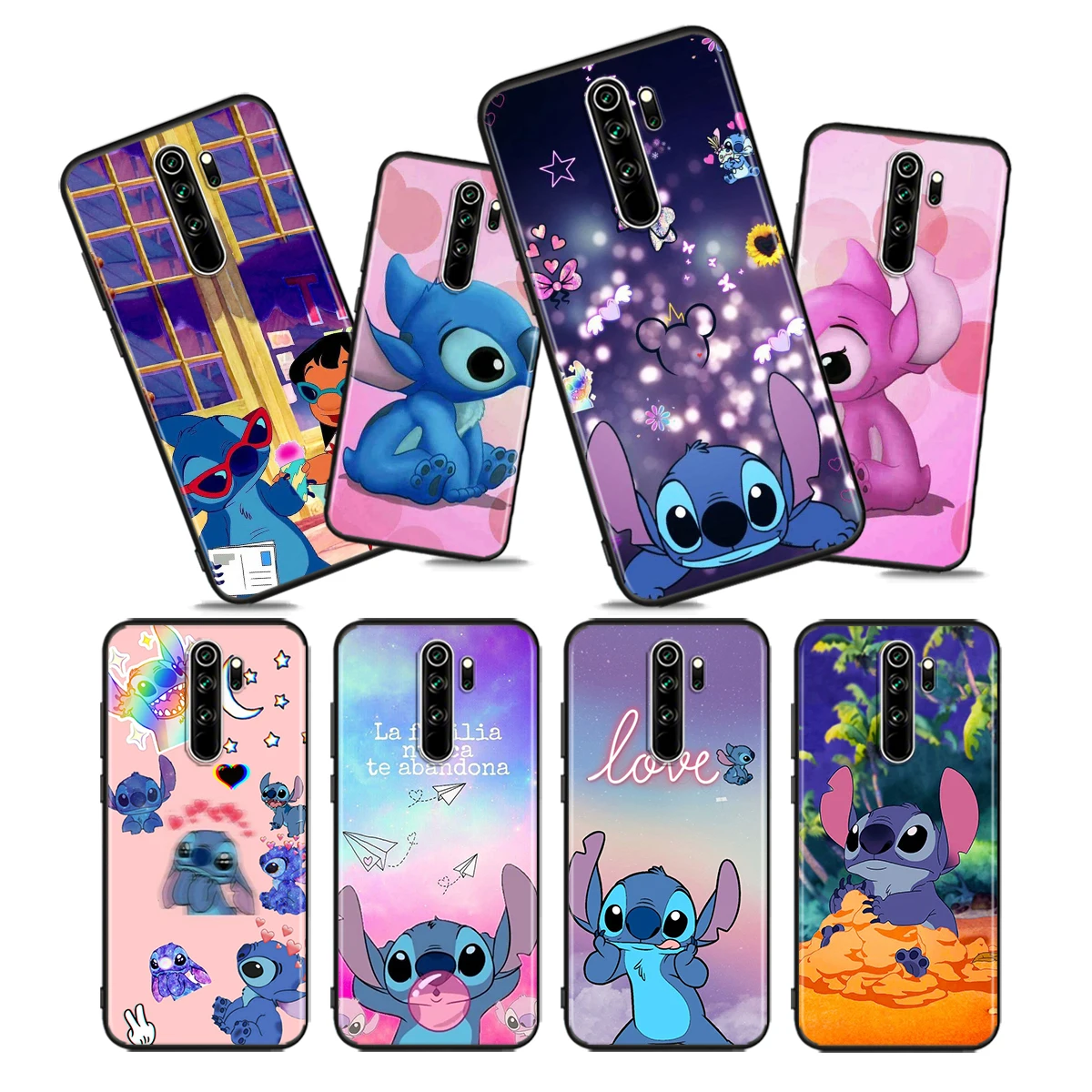 

Stitch Abomination Little Monster For Xiaomi Redmi Note 10 10S 9T 9S 9 8T 8 7 6 5A 5 4 4X Prime Pro Max Black Phone Case