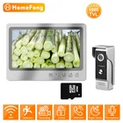 Видеодомофон, видеодомофон, беспроводной дверной звонок, камера, 9-дюймовый монитор с приложением для телефона, для системы безопасности в частном доме, HomeFong