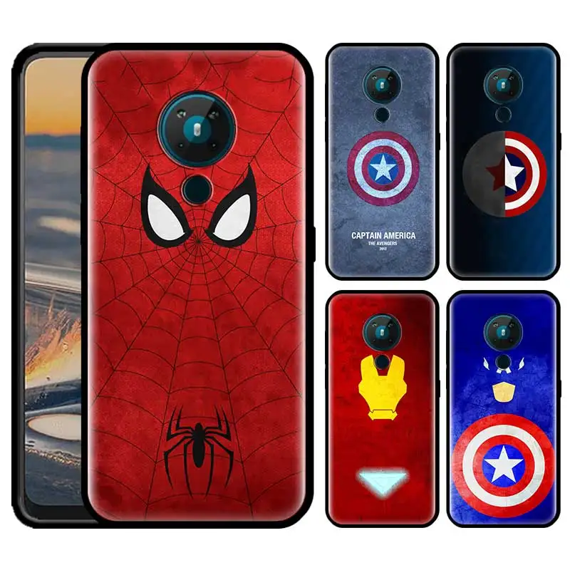 

Marvel Avenger Superhero Phone Case for Nokia C3 C10 C20 C30 G10 G20 X10 X20 XR20 2.2 2.4 3.4 5.4 1.3 5.3 7.2 4.2 Back Cover Bag