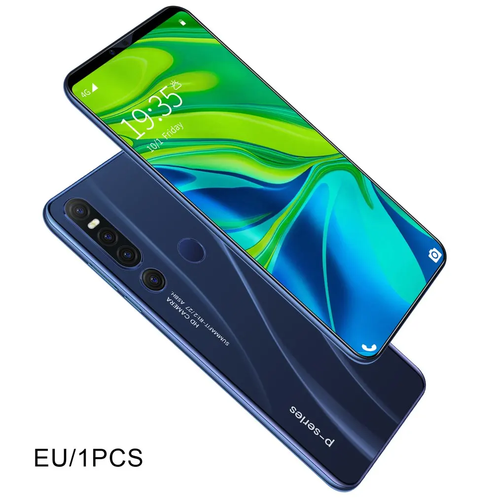 

New P46 Pro Smartphone 1GB+8GB Cellular Android 9.1 Handphone Core 6.1inch Mobilephone Face Fingerprint Recognition