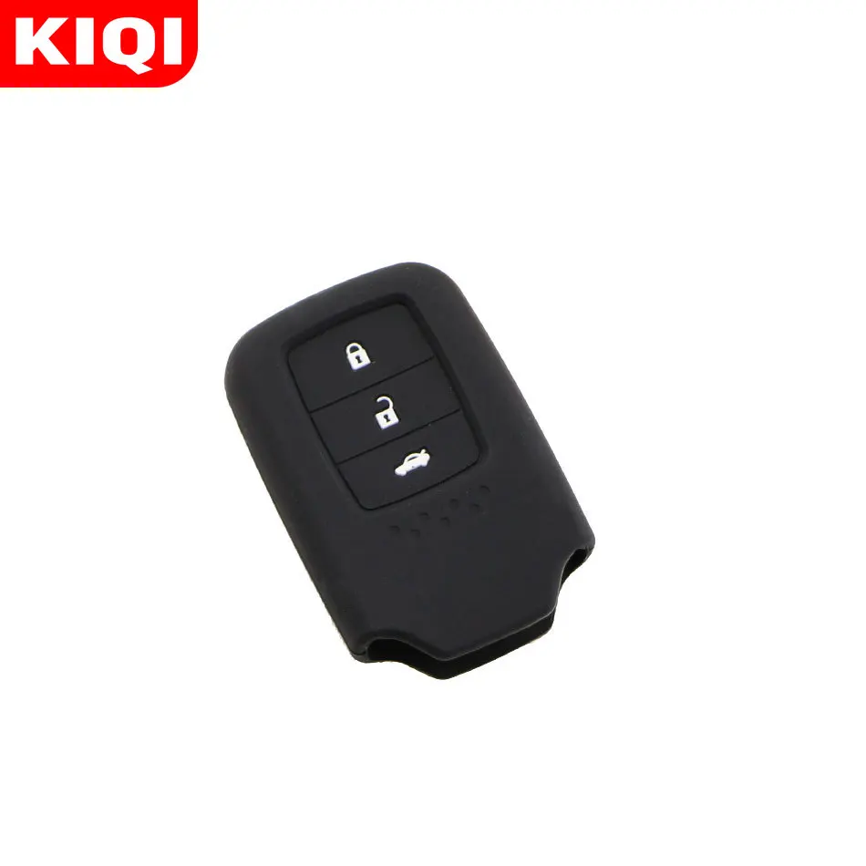 3 кнопки силиконовый автомобильный чехол для брелка с ключом Подходит Honda Vezel City