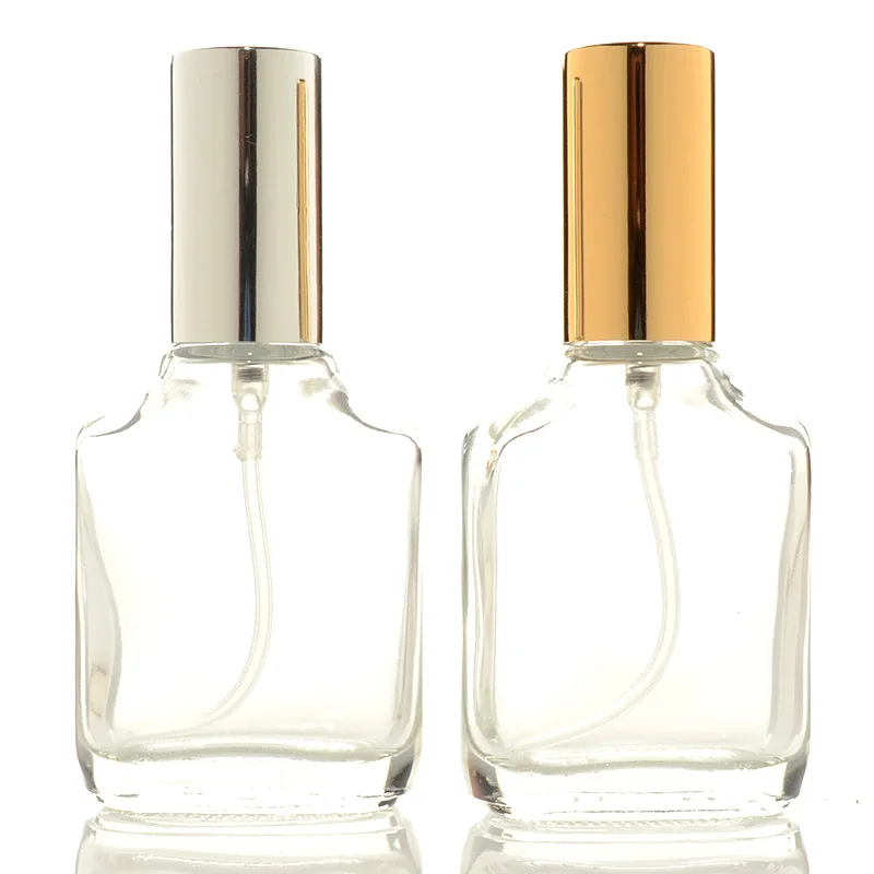 Mini Size 10Ml Clear Square Glass Fine Mist Spray Bottle Portable Perfume Makeup Remover Atomizer Moisturizing Liquid Container | Красота и