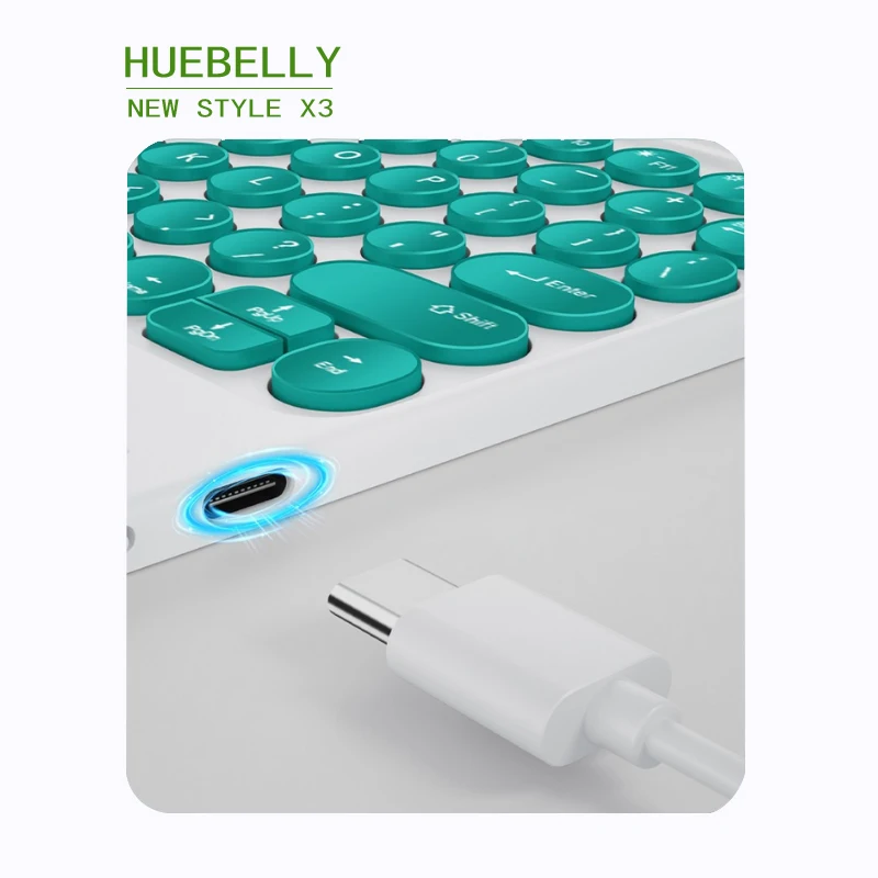 Беспроводной планшет HUEBELLY X3 Bluetooth 5 0 клавиатура для Ipad iPhone Samsung колпачок с кнопкой