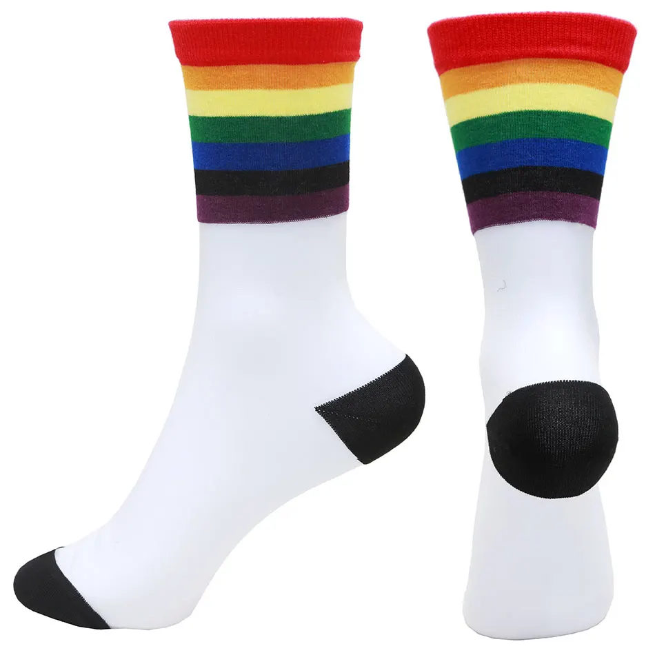 

2/3/6 Pairs / Batch Casual Rainbow Striped Socks Fishnet Socks Women Summer Fashion Hollow Mesh Socks Lace Breathable Socks