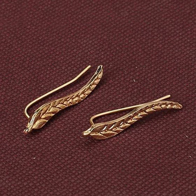 Одна пара винтажных ювелирных изделий изысканные простые серьги золотого цвета