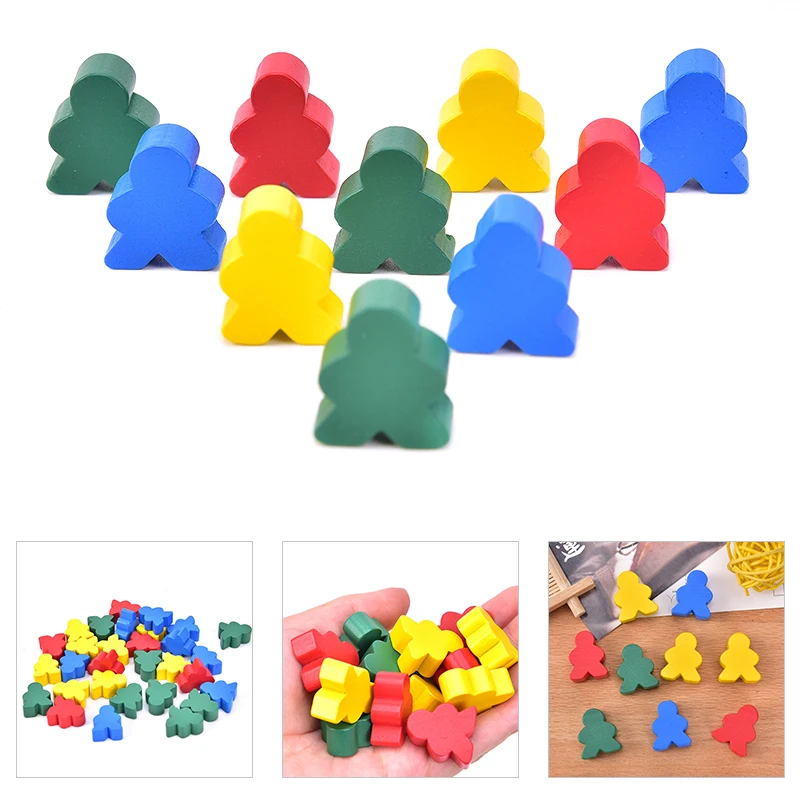 

30 шт./компл. деревянная пешка/Шахматы стандартный размер 16 мм аксессуары для настольной игры Обучающие шахматы аксессуары цветные деревянн...