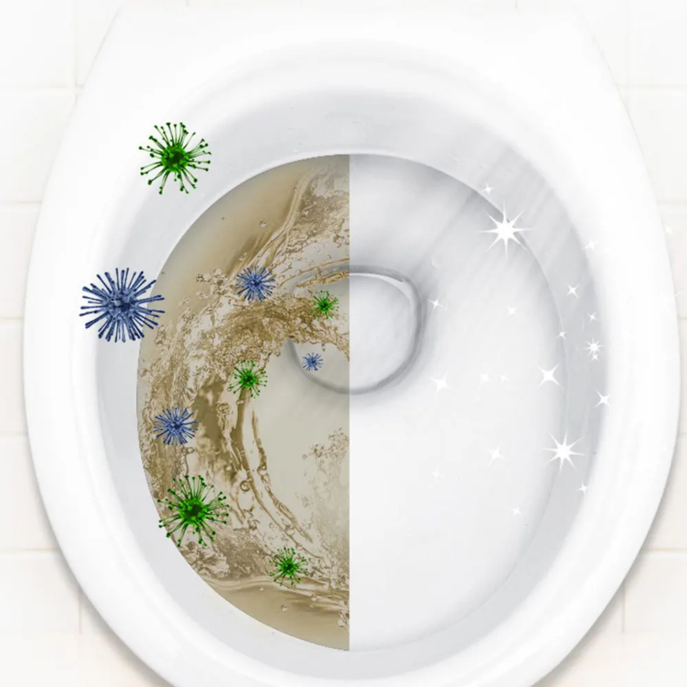 

Automatic Toilet Cleaner 2pcs Blue Bubble Toilet Cleaner Magic Automatic Flush Toilet Cleaner Bottled Helper Cleaning Tool