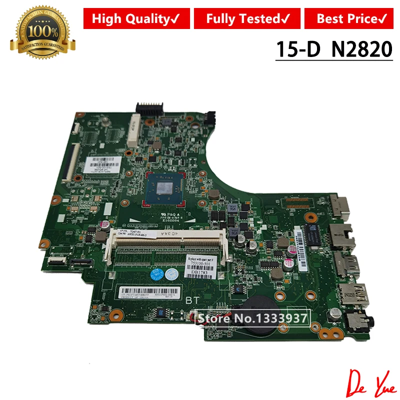 

Для HP 15-D 250 G2 материнская плата для ноутбука 753100-001 753100-501 752407-501 SR1SG N2820 материнская плата для ноутбука