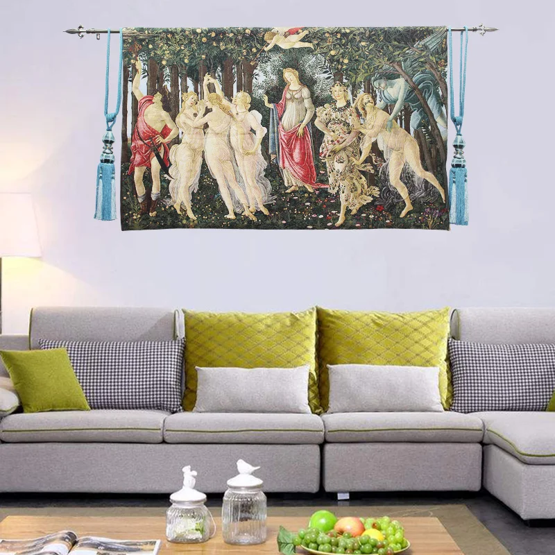 La Primavera итальянский настенный гобелен Sandro Botticelli's Allegory of Spring|belgium tapestry|tapestry