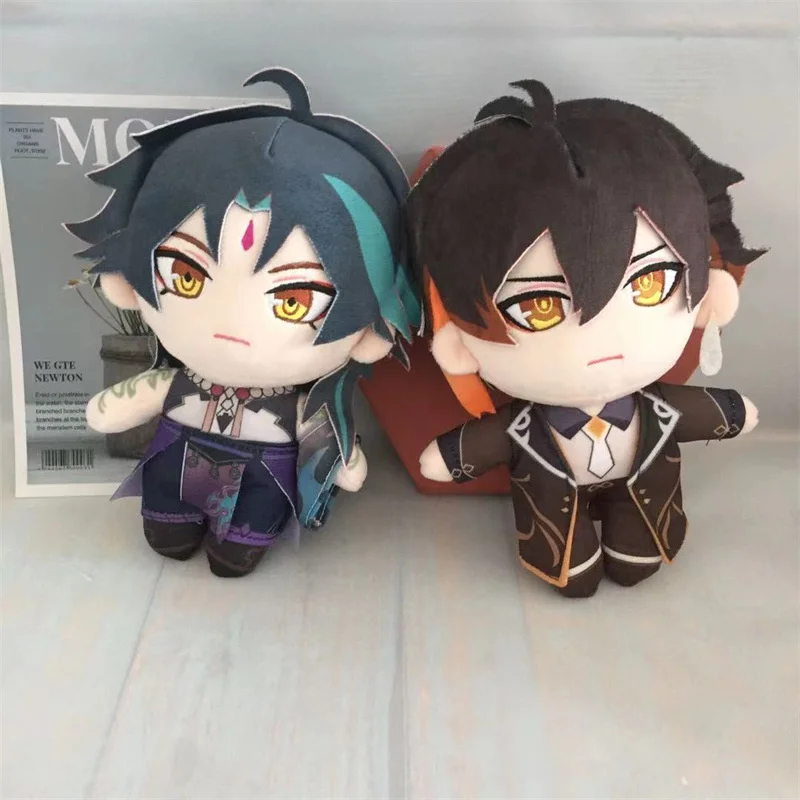 

20cm Game Genshin Impact Plush Doll Anime Toy Morax Zhong Li Xiao Game Cute Soft Stuffed Pillow Cosplay Kids Gift