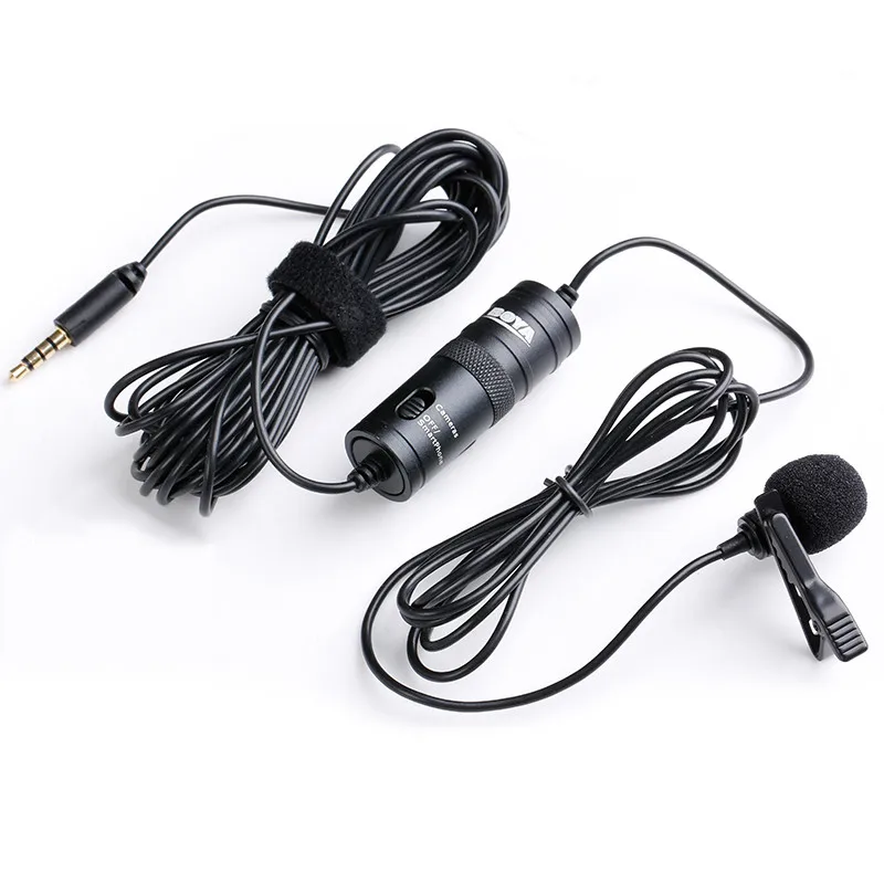 BOYA Mini BY-M1 M1DM нажимный петличный Аудио Микрофон 3 5 мм воротник конденсаторный