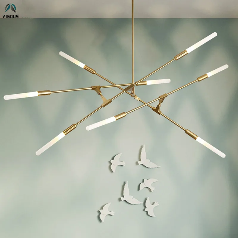 

Nordic Metal Branch Rotatable G9 Led Chandelier Living Room Luxury Luminarias Hang Lamparas Indoor Lighting Lamparas Fixtures