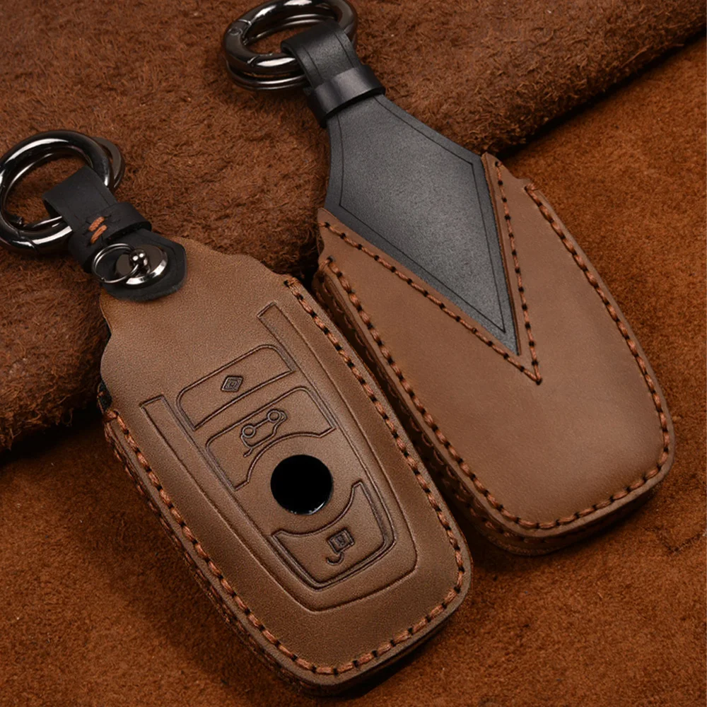 

Кожаный Автомобильный брелок для ключей для BMW 520 525 f30 f10 F18 118i 320i 1 3 5 7 серии X3 X5 X6 M3 M4 M5 F30 F20 X1, чехол, оболочка