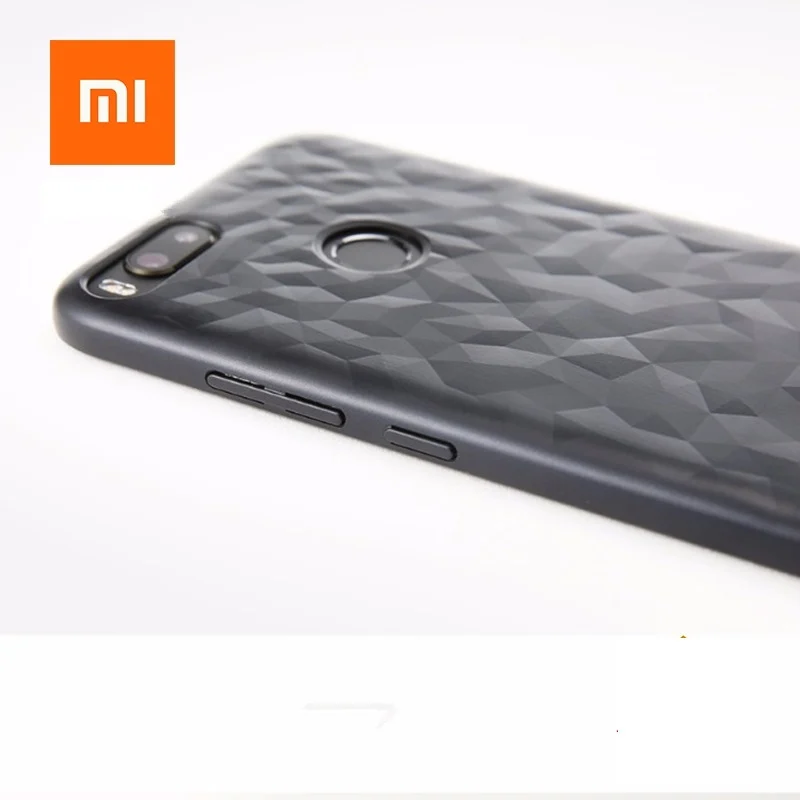 Оригинальный чехол xiaomi mi A1 официальный текстурированный жесткий на заднюю