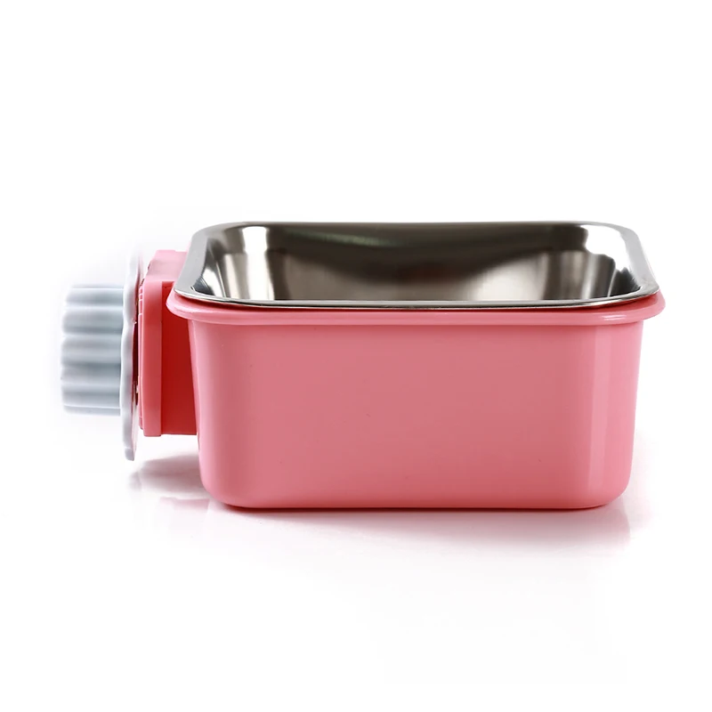 

New Stainless Steel Pet Dog Feeding Food Bowls Creative Pet Bowl Hanging Bowl Removable Cats Dogs Feed Supplies