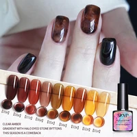 skvp dull color gel polish translucent manicuring amber uv led crystal gel soak off jelly uv gel nail polish semi permanent