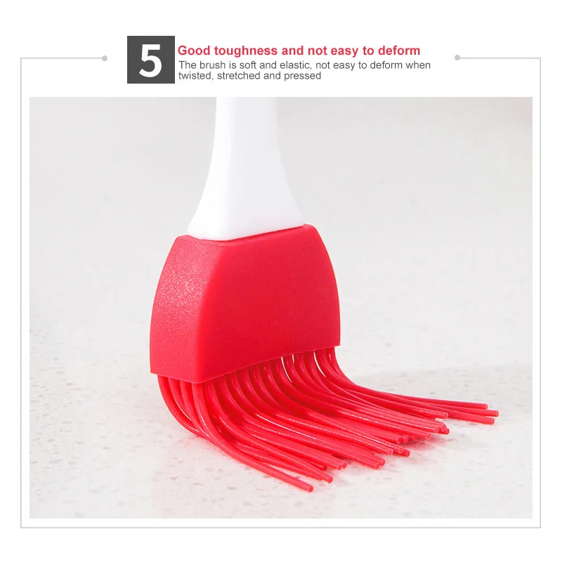 

Portable Silicone Oil Brush Grill Oil Brushes Liquid Oil Pastry Kitchen Baking BBQ Tool Kitchen Tools For BBQ