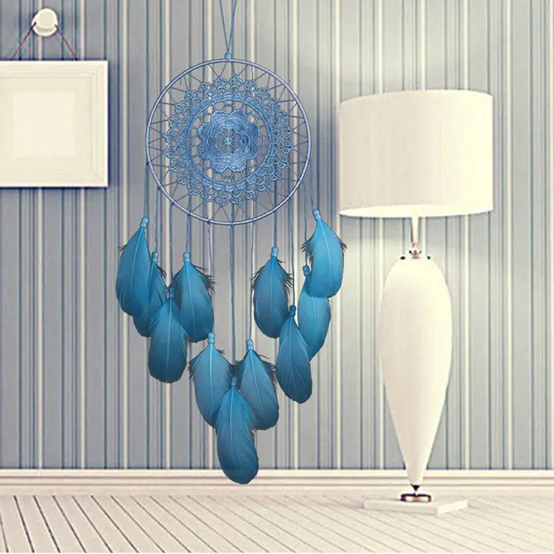 

India Style Dreamcatcher Handmade Dream Catcher Net With Feathers floating Gift For Home Car Decoration
