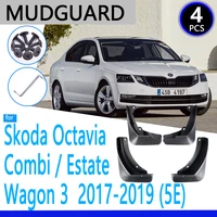 mudguards fit for skoda octavia 3 combi wagon estate mk3 a7 5e 20172019 car accessories mudflap fender auto replacement parts