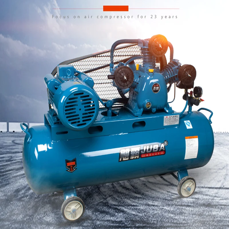 Настраиваемый промышленный поршневой воздушный компрессор высокого давления без смазки с ременным приводом