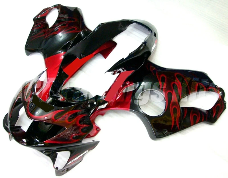 

New ABS Motorcycle bike Whole Fairings Kit Fit For HONDA CBR600 F4 1999 2000 99 00 FS Bodywork set Flame red