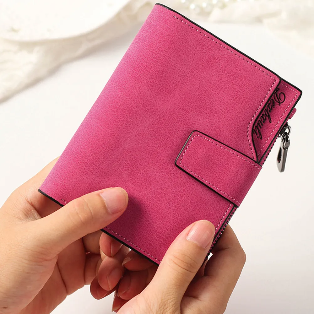 Aelicy женский кошелек винтажный скраб топ качественный маленький кожаный женская