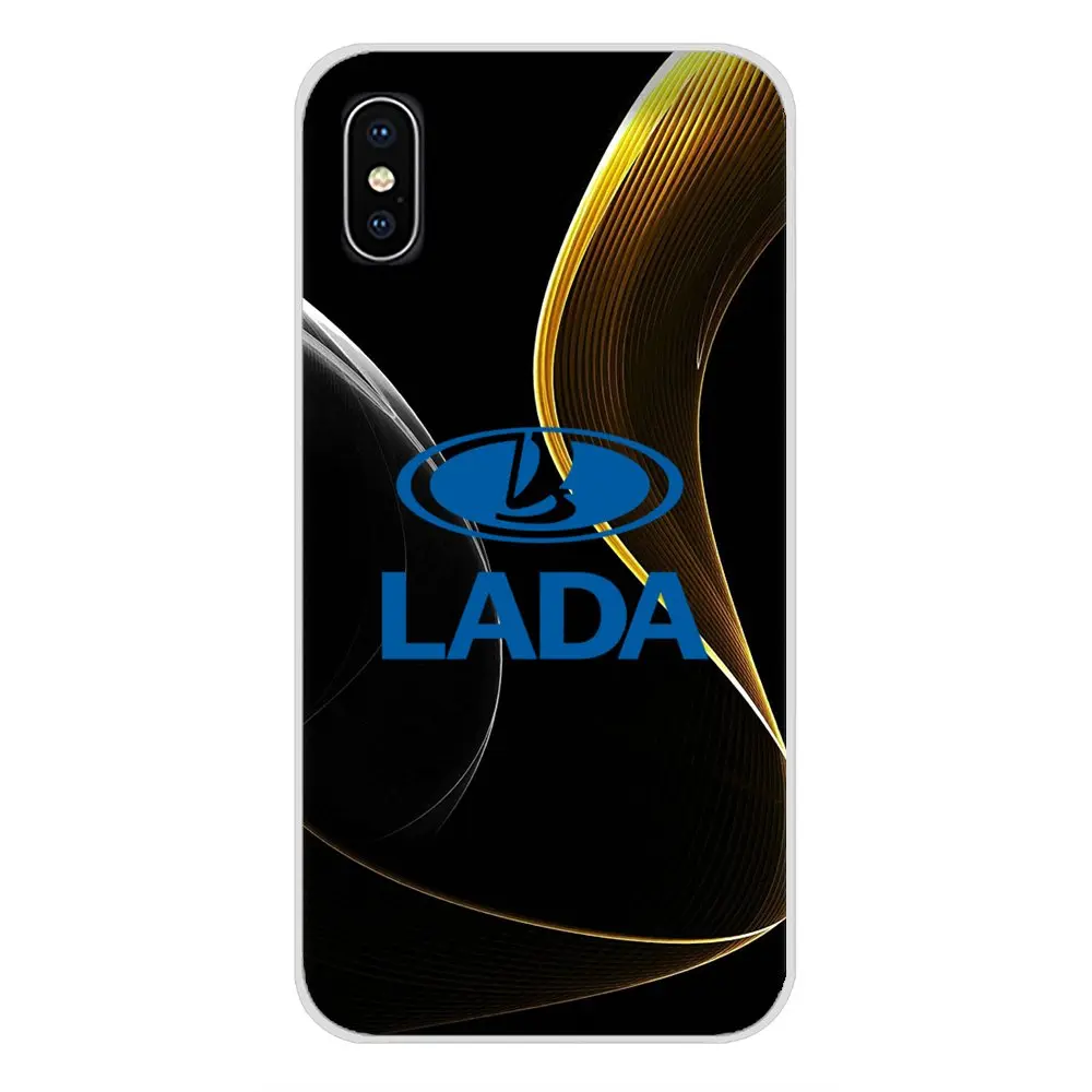 Lada Автомобильный логотип мраморный ТПУ прозрачный корпус чехлы для huawei G7 G8 P7 P8 P9