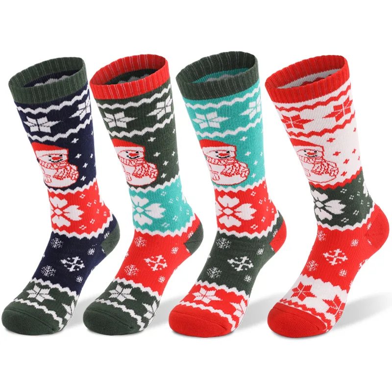 

Children Socks Ski Socks Kids Keep Warm Thermal Socks Christmas Gift Winter Sports Skiing Long Thicken Cotton Socks