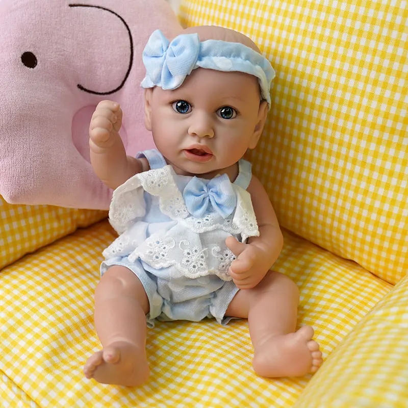 

RSG 12 Inch Bebe Reborn Doll 30cm simulation SASKIA Soft Full Vinyl Silicone Body Lifelike Baby Doll Gift Toy for Children