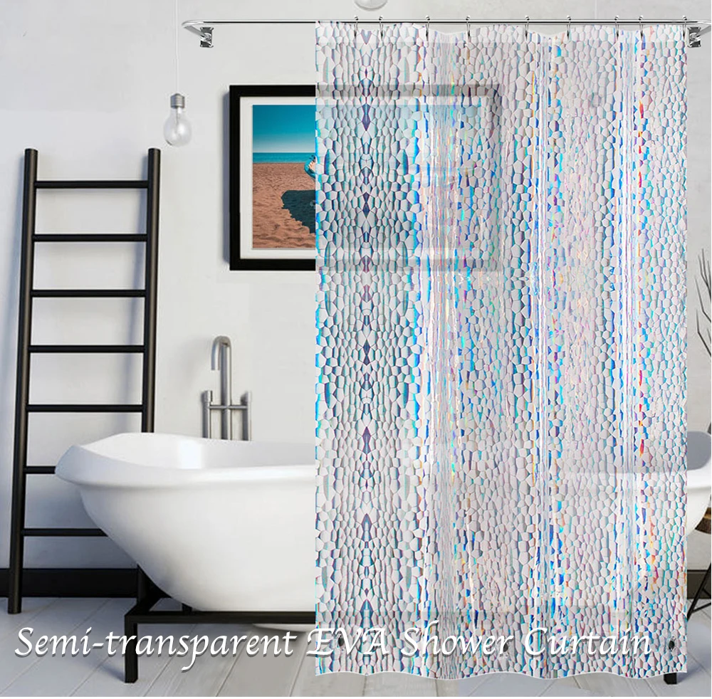 Vcvcooпрозрачная душевая занавеска или подкладка с крючками Нетоксичная