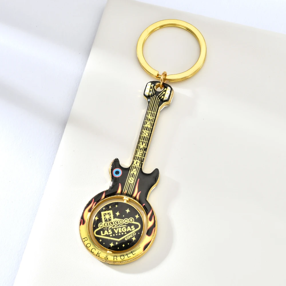 Vicney Новое поступление брелок-гитара в Лас-Вегасе трендовый стиль брелок для