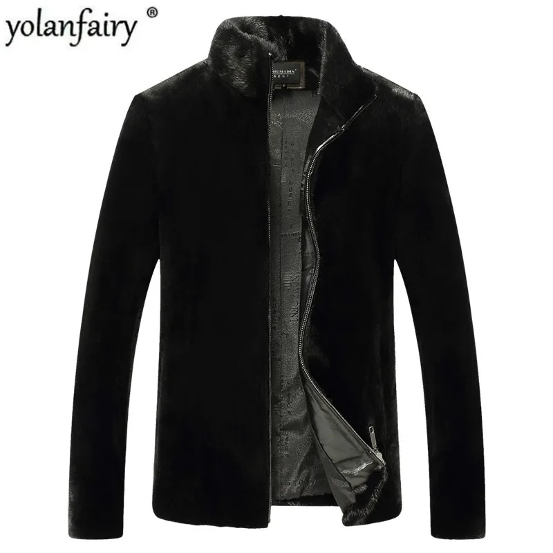 Пальто из натурального меха зимняя мужская куртка Мужская одежда 2020 теплая