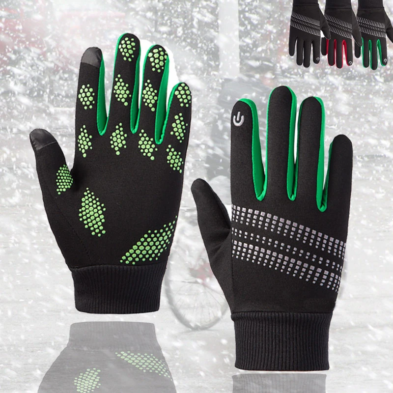 Велосипедные перчатки велосипедные для сенсорного экрана зимы и осени теплые