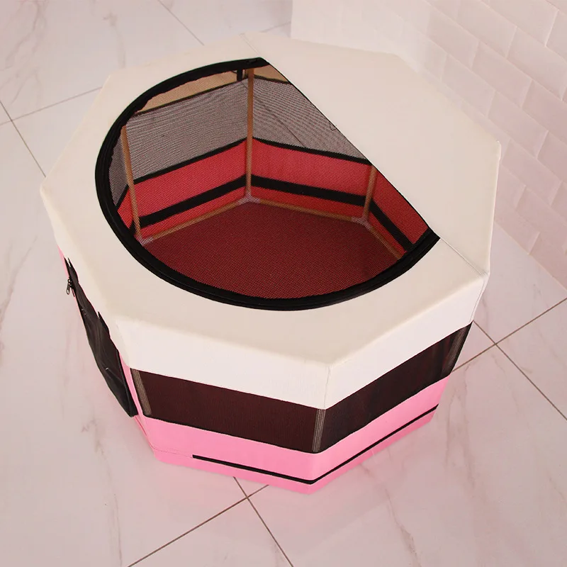 Деревянная кровать для собак ручной работы забор из ткани Оксфорд