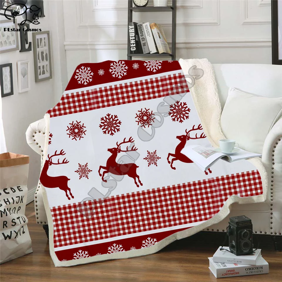 Одеяло Plstar Cosmos на Рождество и Хэллоуин одеяло с 3D рисунком шерпы кровати детский