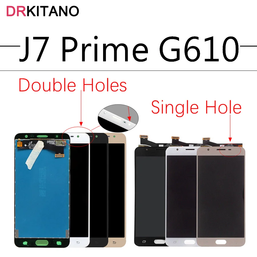 Для SAMSUNG Galaxy J7 Prime lcd G610 G610M дисплей кодирующий преобразователь сенсорного экрана в сборе для 5," SAMSUNG J7 Prime lcd запасные части