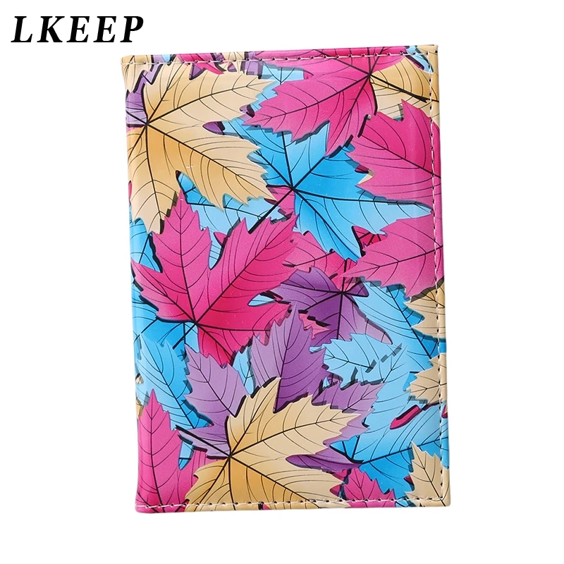 Брендовый качественный чехол для паспорта с принтом в виде кленовых листьев