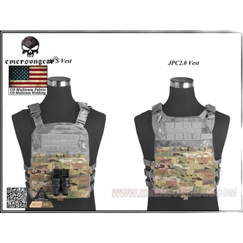Emersongear Тактический CP стиль Съемная передняя панель MOLLE модульная сумка для AVS JPC2.