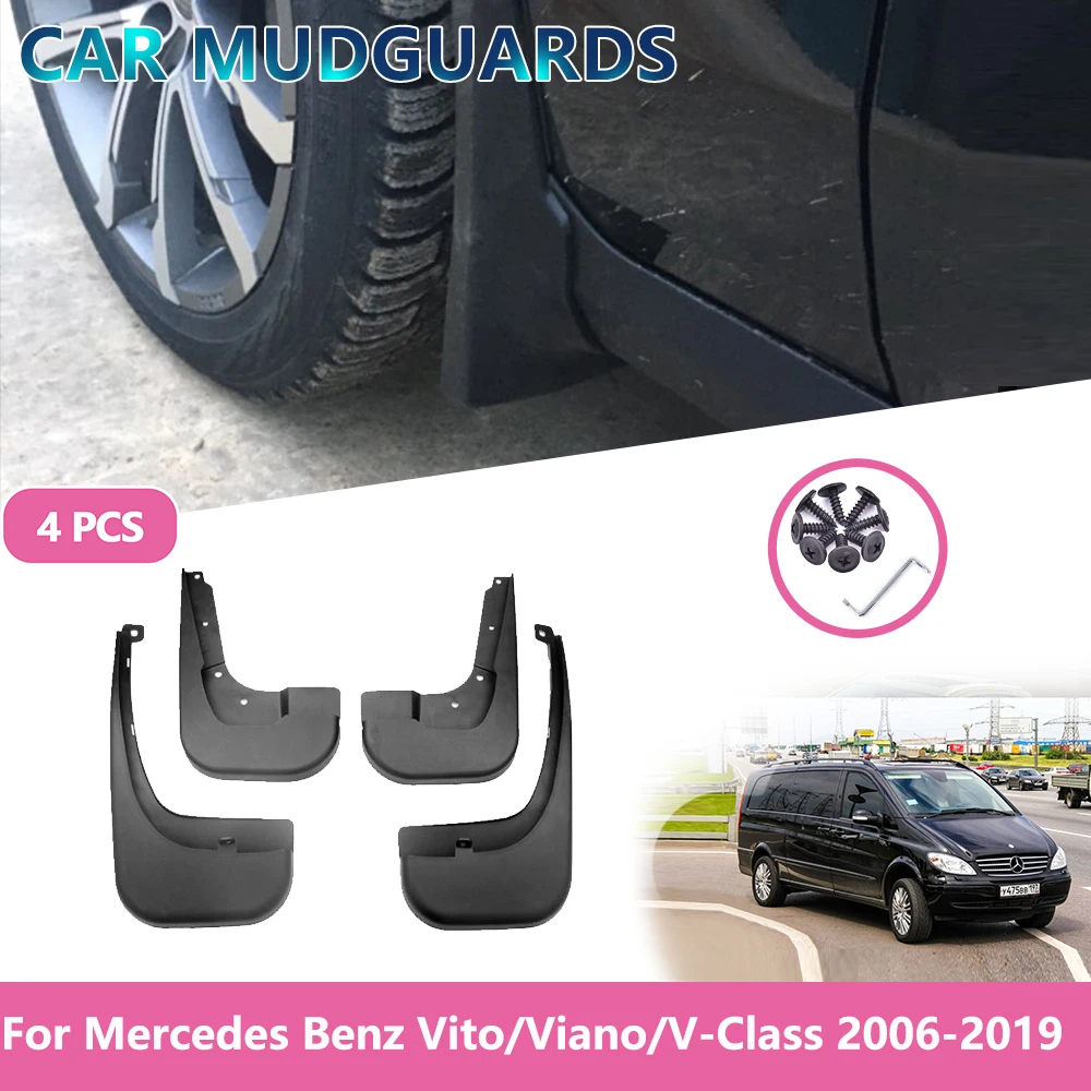 Брызговики для Mercedes Benz Vito Viano V Class 2006 2007 2008 2009 2010 2011 2019|Грязезащита| |