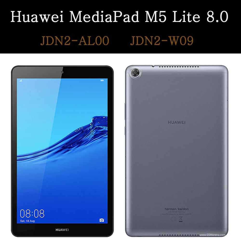 

Tablet Case for Huawei MediaPad M5 Lite 8.0 JDN2-AL00 JDN2-W09 Ultra Slim Folding Coque Stand Flip Cover